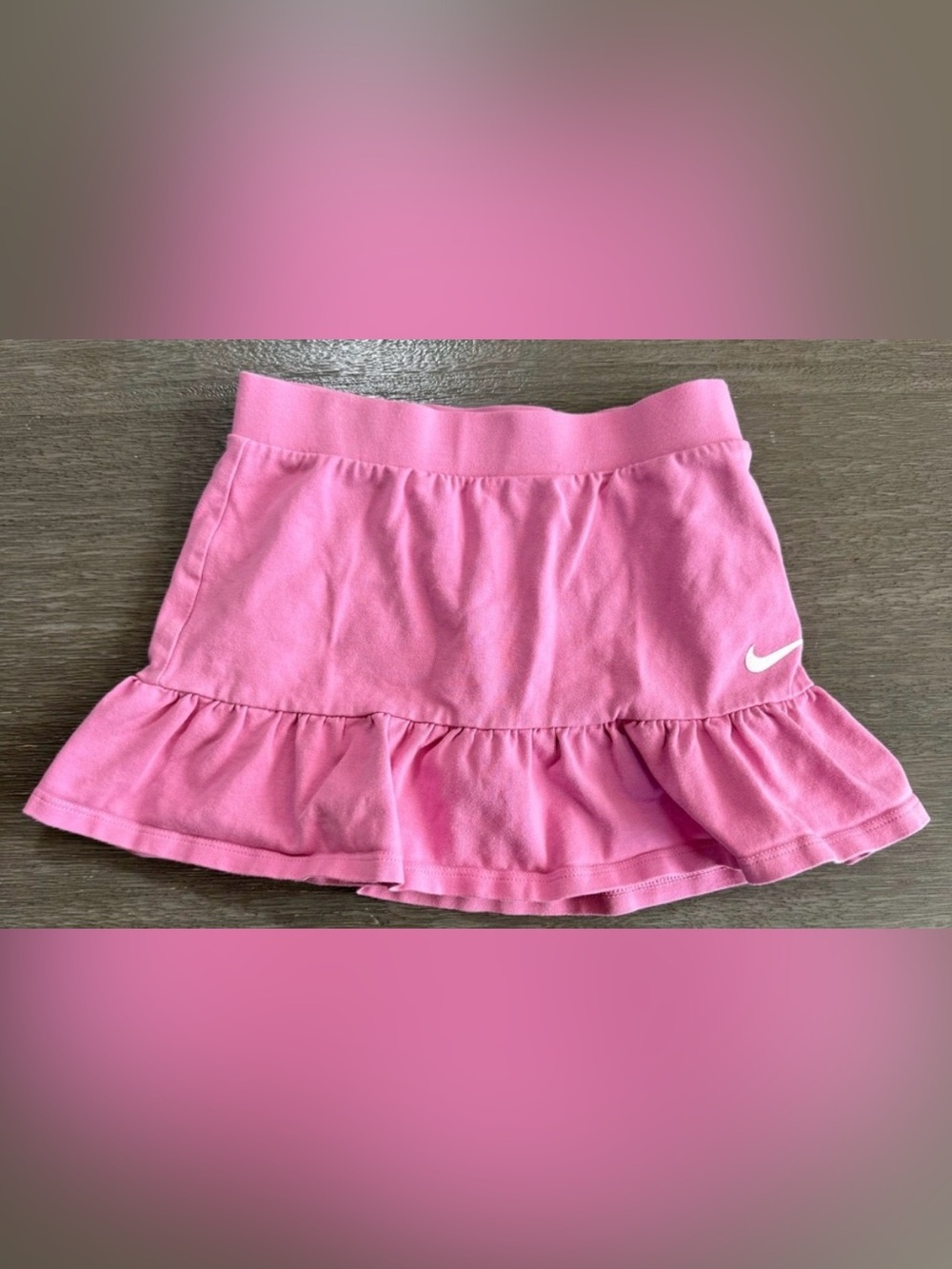 Nike Girls Pink Tennis Skirt Skort With Shorts M